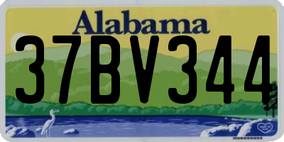 AL license plate 37BV344