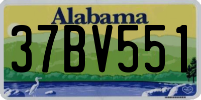 AL license plate 37BV551