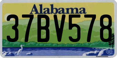 AL license plate 37BV578