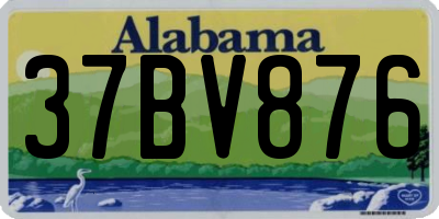 AL license plate 37BV876
