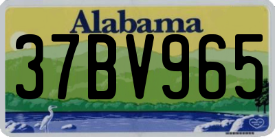 AL license plate 37BV965