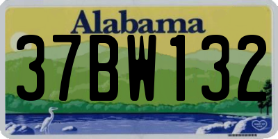 AL license plate 37BW132