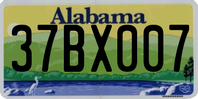 AL license plate 37BX007