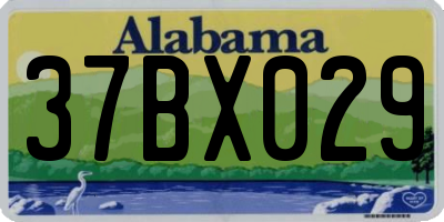AL license plate 37BX029