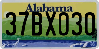 AL license plate 37BX030