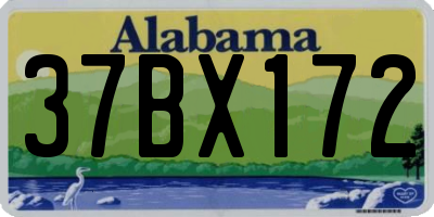 AL license plate 37BX172