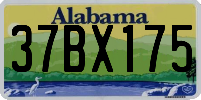 AL license plate 37BX175