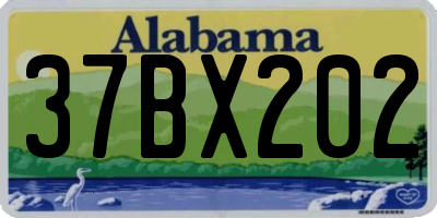 AL license plate 37BX202