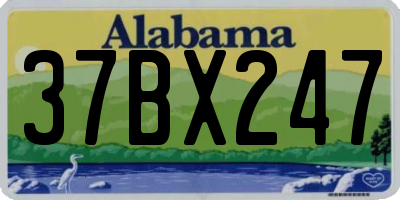 AL license plate 37BX247