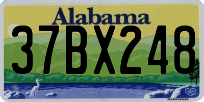 AL license plate 37BX248