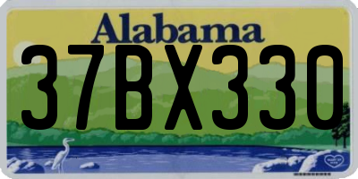 AL license plate 37BX330