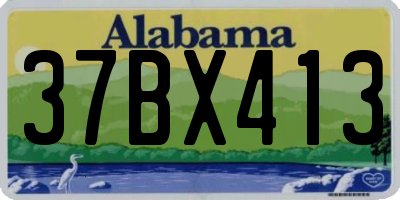 AL license plate 37BX413