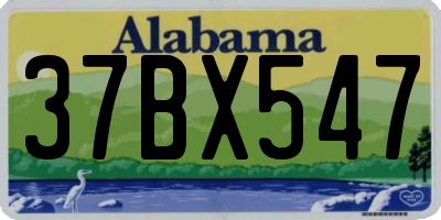 AL license plate 37BX547