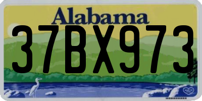 AL license plate 37BX973