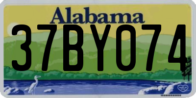 AL license plate 37BY074