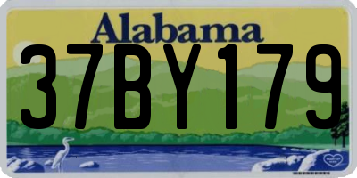 AL license plate 37BY179