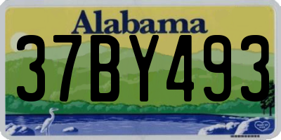 AL license plate 37BY493