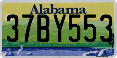 AL license plate 37BY553