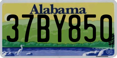 AL license plate 37BY850