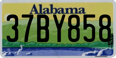 AL license plate 37BY858