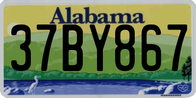 AL license plate 37BY867