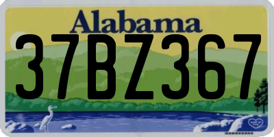 AL license plate 37BZ367