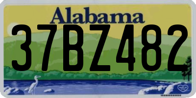 AL license plate 37BZ482