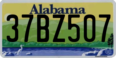 AL license plate 37BZ507