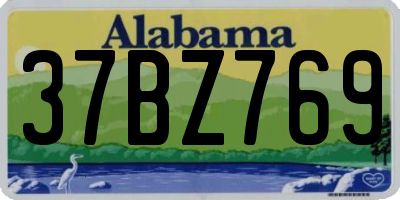 AL license plate 37BZ769
