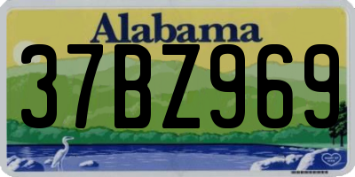 AL license plate 37BZ969