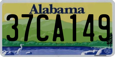 AL license plate 37CA149