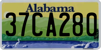 AL license plate 37CA280