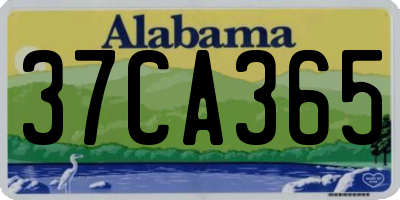 AL license plate 37CA365