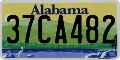 AL license plate 37CA482