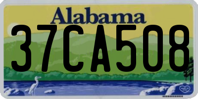 AL license plate 37CA508