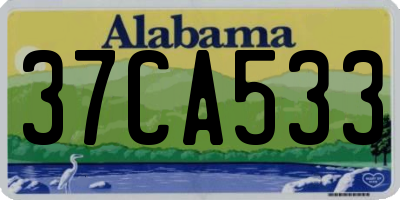 AL license plate 37CA533