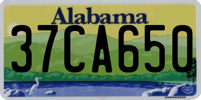 AL license plate 37CA650