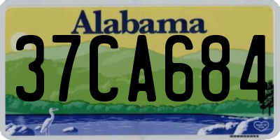 AL license plate 37CA684
