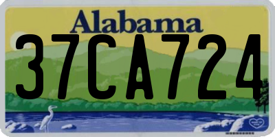 AL license plate 37CA724