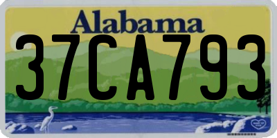 AL license plate 37CA793