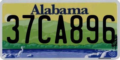 AL license plate 37CA896