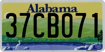 AL license plate 37CB071