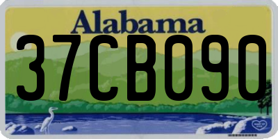 AL license plate 37CB090
