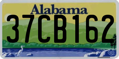 AL license plate 37CB162