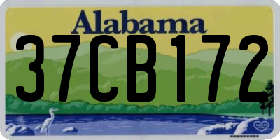 AL license plate 37CB172