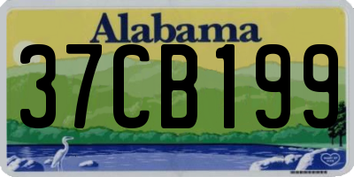 AL license plate 37CB199