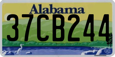AL license plate 37CB244