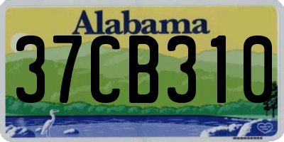 AL license plate 37CB310
