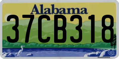 AL license plate 37CB318