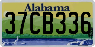 AL license plate 37CB336